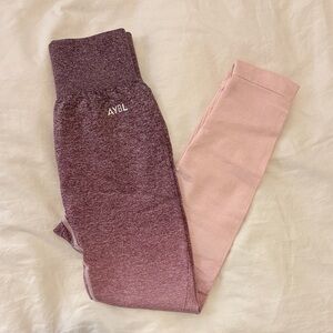 AYBL Women's Gradient Leggings in Pink and Purple
